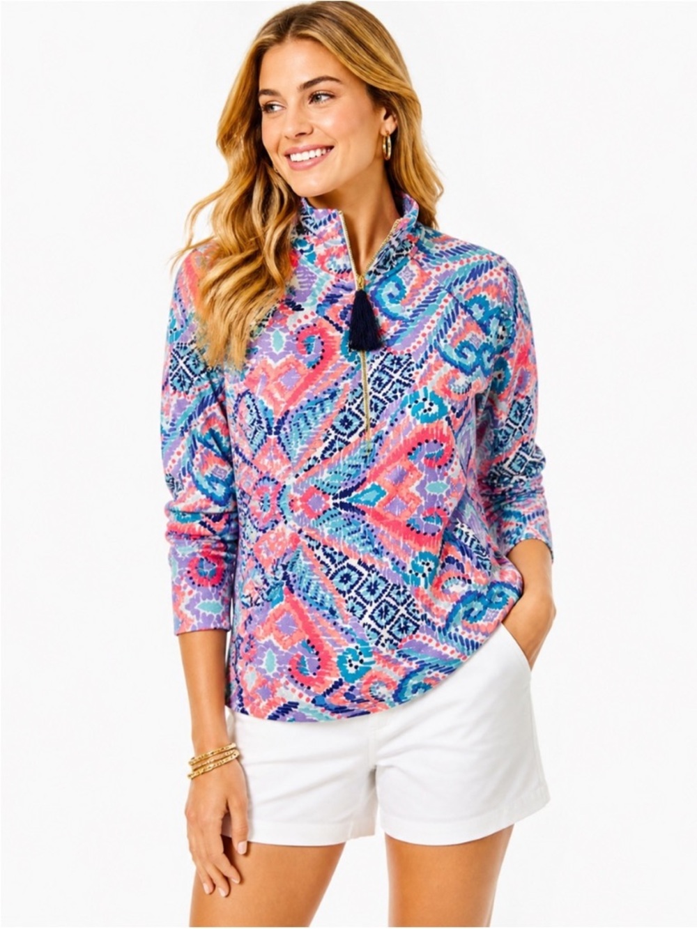 Lilly Pulitzer | Skipper popover in solar opposites print